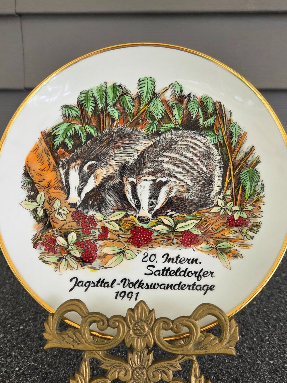 Lorenz and Sohn Satteldorf 20th International Volkswandertage Badger Plate